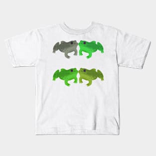 Bullfrog Buddies (Mossy Silk) Kids T-Shirt